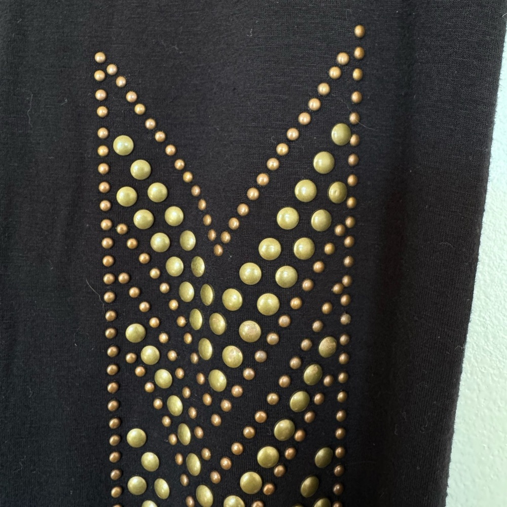 Vocal Black Studded Leggings EUC Size Medium - Picture 5 of 8